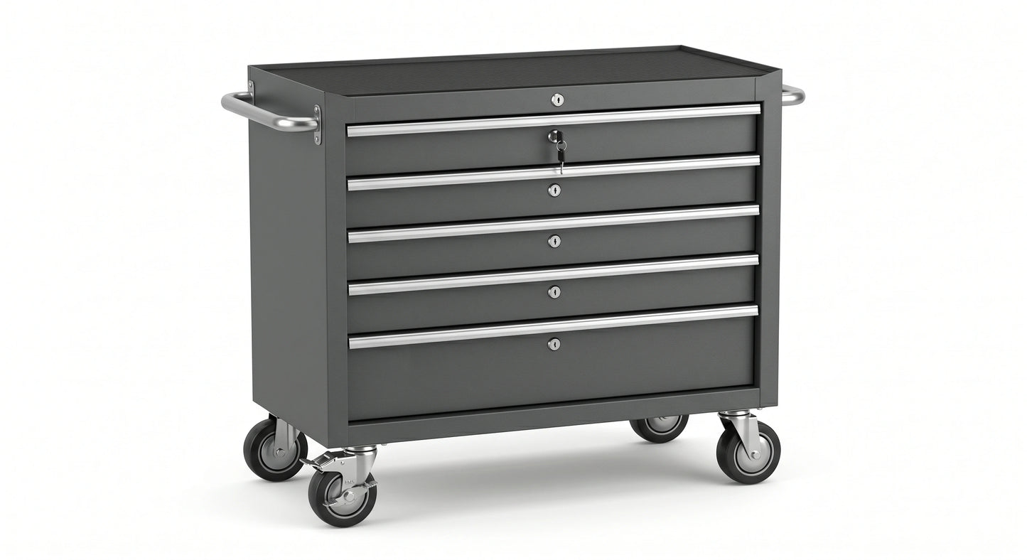VertexPro Rolling Service Cart with Secure Storage