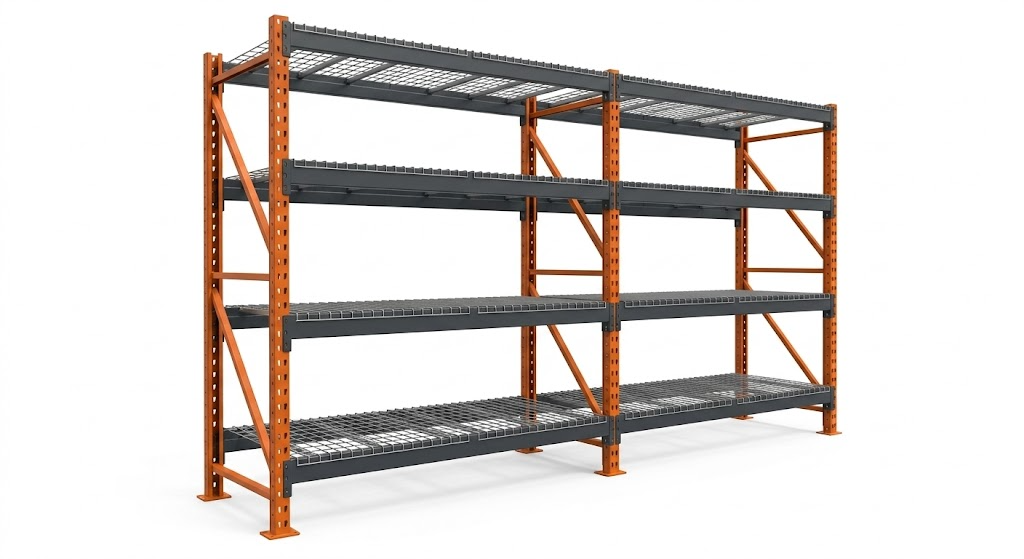 Heavy-Duty Pallet Rack Starter Set (10,000 lb limit)