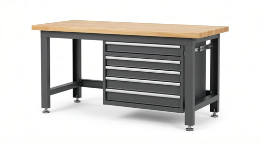 Prime Series Industrial Steel Workbench with Storage Drawers
